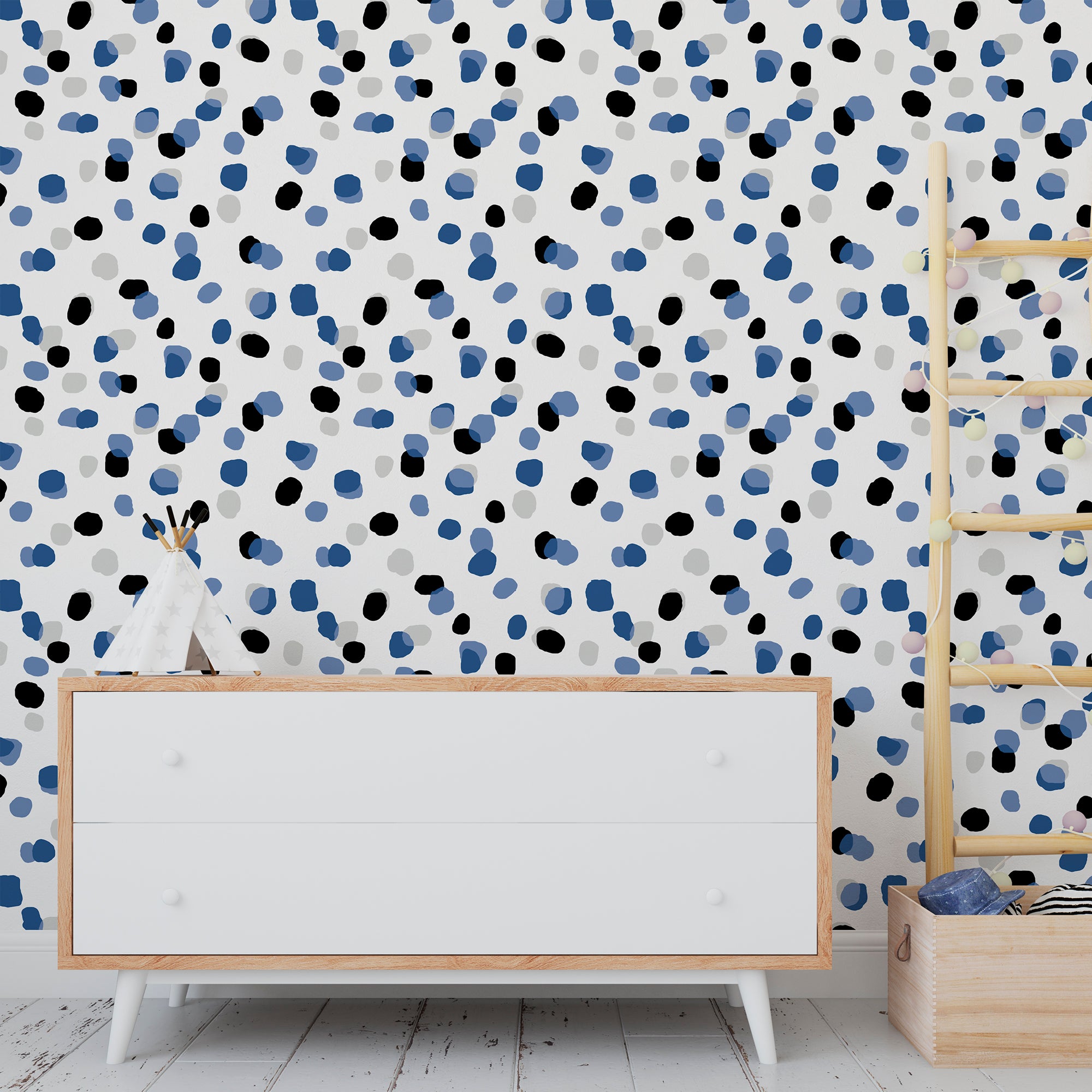 Sprinkles Bohemian Abstract Dot Wallpaper for Kitchen or Kid&
