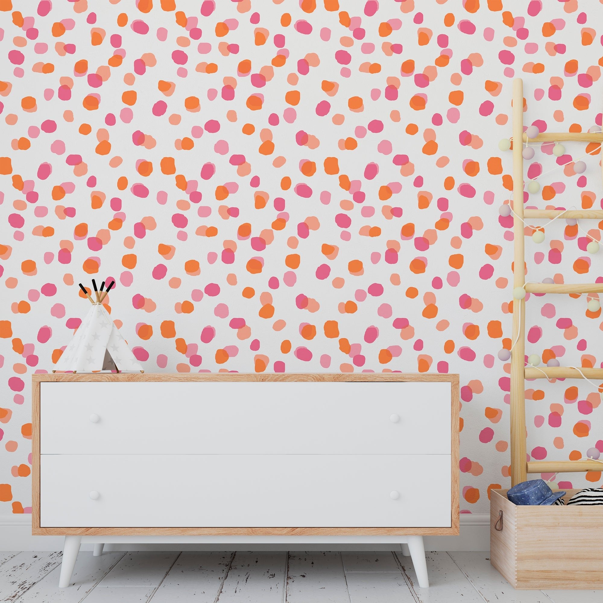 Sprinkles Bohemian Abstract Dot Wallpaper for Kitchen or Kid&