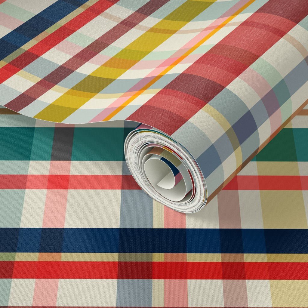 Boy Scout Vintage Plaid Wallpaper for Boy&