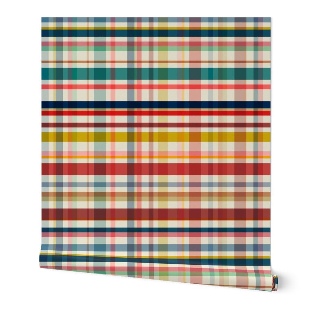 Boy Scout Vintage Plaid Wallpaper for Boy&
