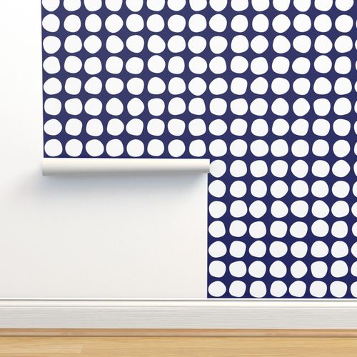 Abstract Dot Modern Wallpaper in Blue Black or Gray - Wallpaper | Victoria Bright Home - Colorful Modern Wallpaper For Your Home - - abstract,bedroom,black,black and white,blue,dining,dots,Gray,kitchen,modern,office