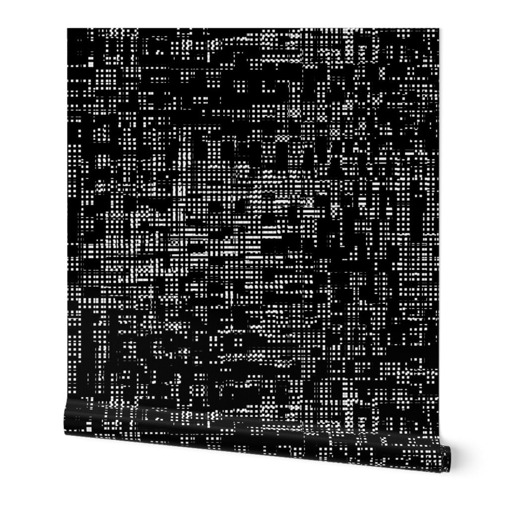 City Lights Abstract Modern Wallpaper for and Urban Loft Feel - Wallpaper | Victoria Bright Home - Colorful Modern Wallpaper For Your Home - Peel and Stick Removeable Sample 11 x 24 inches black city lights - abstract,black,black and white,blue,dining,Gray,green,kitchen,modern,office,orange,pink