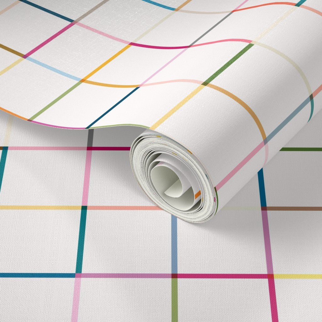 Monkey Bars Modern Geometric Wallpaper for a Fun Kid&