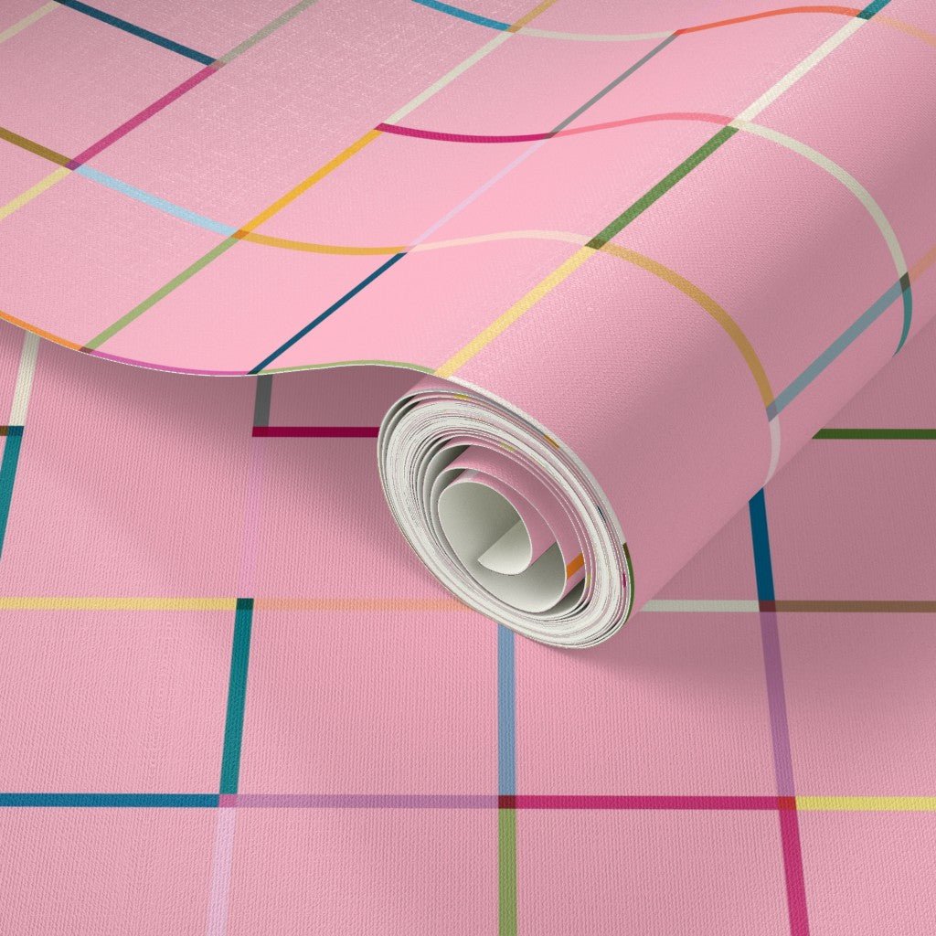 Monkey Bars Modern Geometric Wallpaper for a Fun Kid&