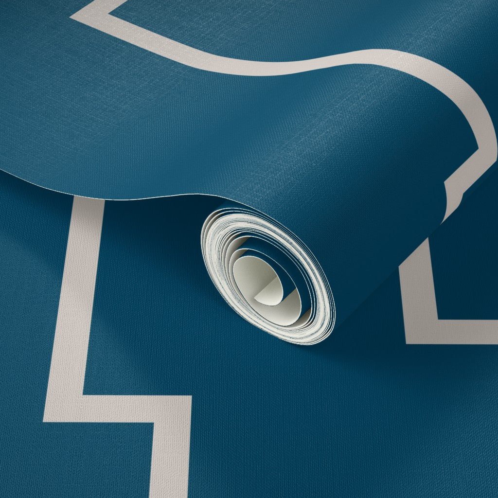 Farmhouse Modern Abstract Stripe Wallpaper in Fresh Colors - Wallpaper | Victoria Bright Home - Colorful Modern Wallpaper For Your Home - - abstract,bedroom,blue,dining,Gray,green,living,modern,office,stripes,turquoise