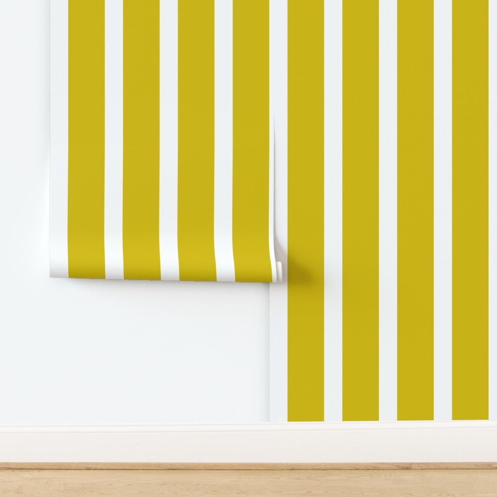 Bold Striped Wallpaper in Bright Colors for a British Interiors Feel - Wallpaper | Victoria Bright Home - Colorful Modern Wallpaper For Your Home - - bedroom,blue,dining,green,kids,kitchen,modern,nursery,office,orange,pink,red,retro,scandinavian,stripes,traditional,yellow