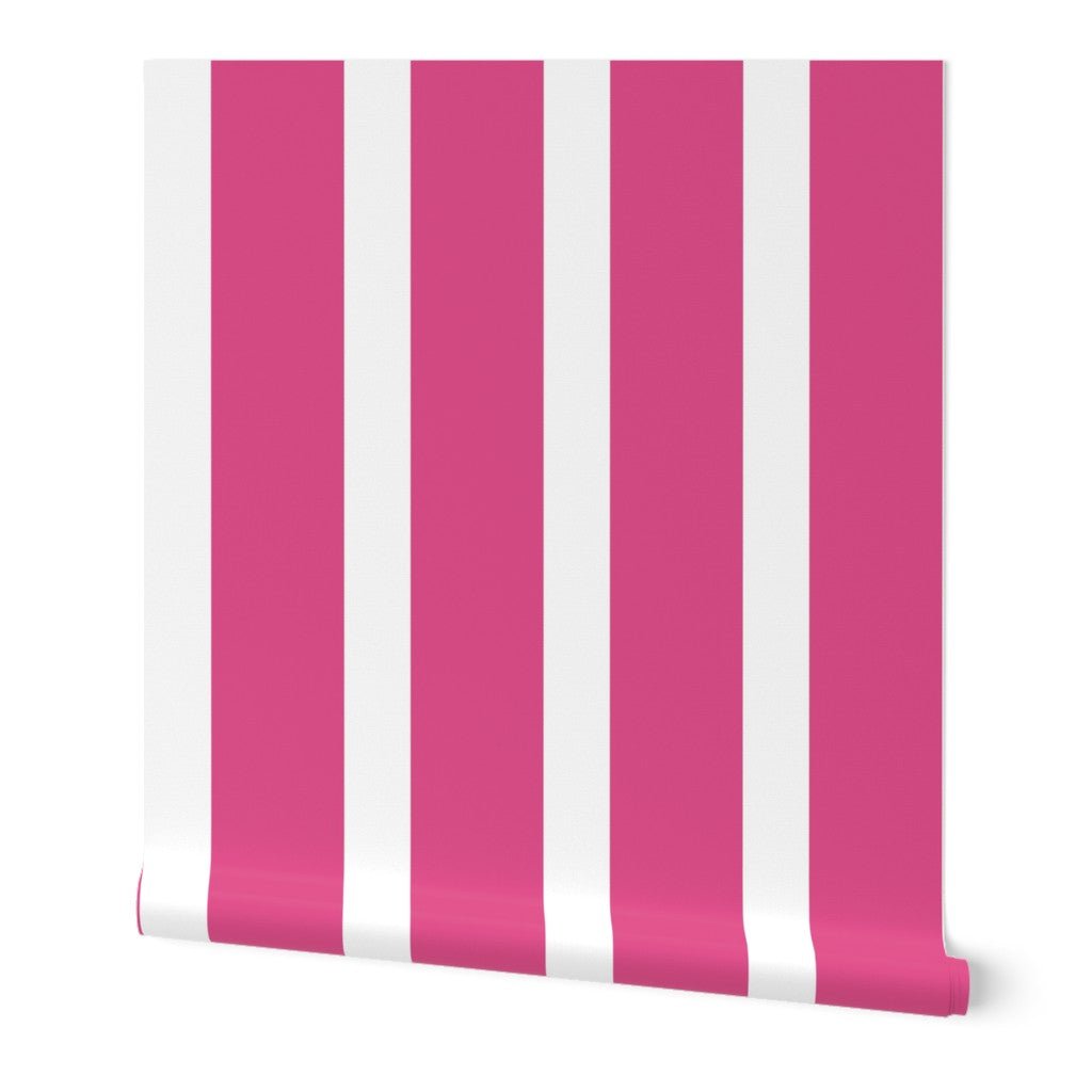 Bold Striped Wallpaper in Bright Colors for a British Interiors Feel - Wallpaper | Victoria Bright Home - Colorful Modern Wallpaper For Your Home - - bedroom,blue,dining,green,kids,kitchen,modern,nursery,office,orange,pink,red,retro,scandinavian,stripes,traditional,yellow