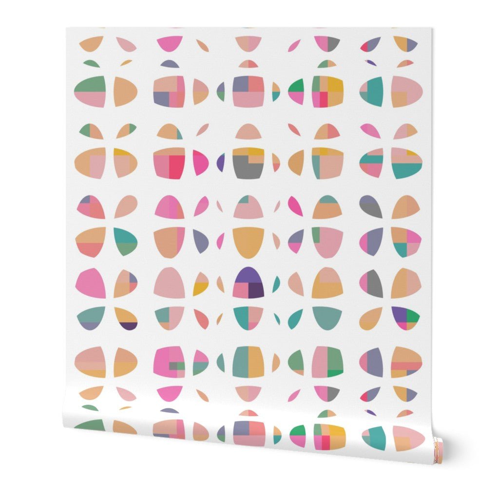 Abstract Butterfly Wallpaper for Nursery Kids and Nature Lovers - Wallpaper | Victoria Bright Home - Colorful Modern Wallpaper For Your Home - Peel and Stick Removeable Sample 11 x 24 inches multicolor flutterby - abstract,animal,bedroom,kids,modern,multicolor,nursery,scandinavian