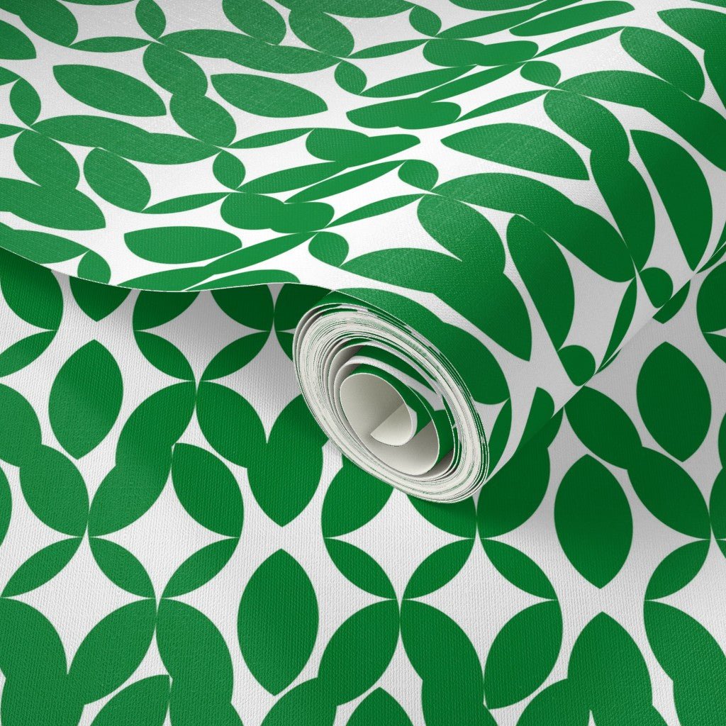 Japanese Tea Leaves Wallpaper in Bright Green - Wallpaper | Victoria Bright Home - Colorful Modern Wallpaper For Your Home - - abstract,dining,green,japanese,kitchen,modern,office