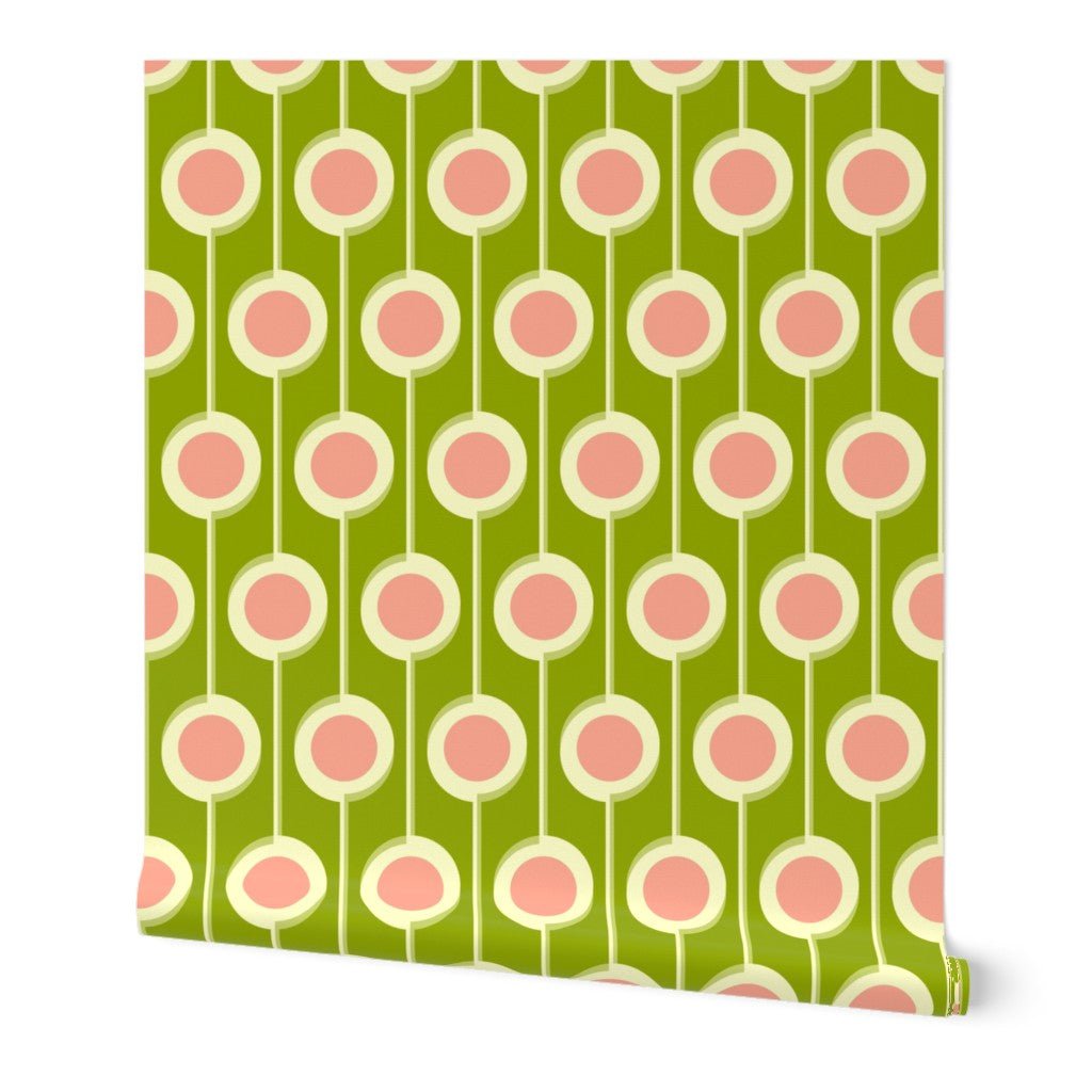 Modernist Floral Wallpaper for Nursery and Kids Room