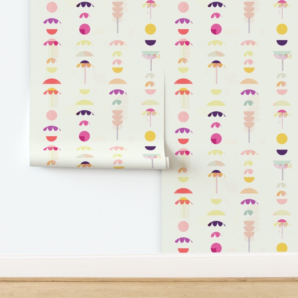 Scandinavian Floral Wallpaper for a Whimsical Nursery