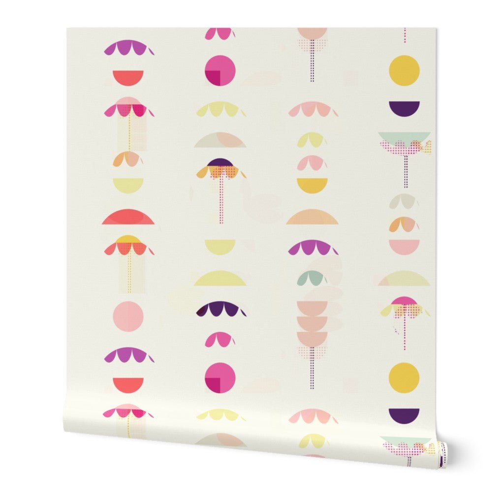 Scandinavian Floral Wallpaper for a Whimsical Nursery