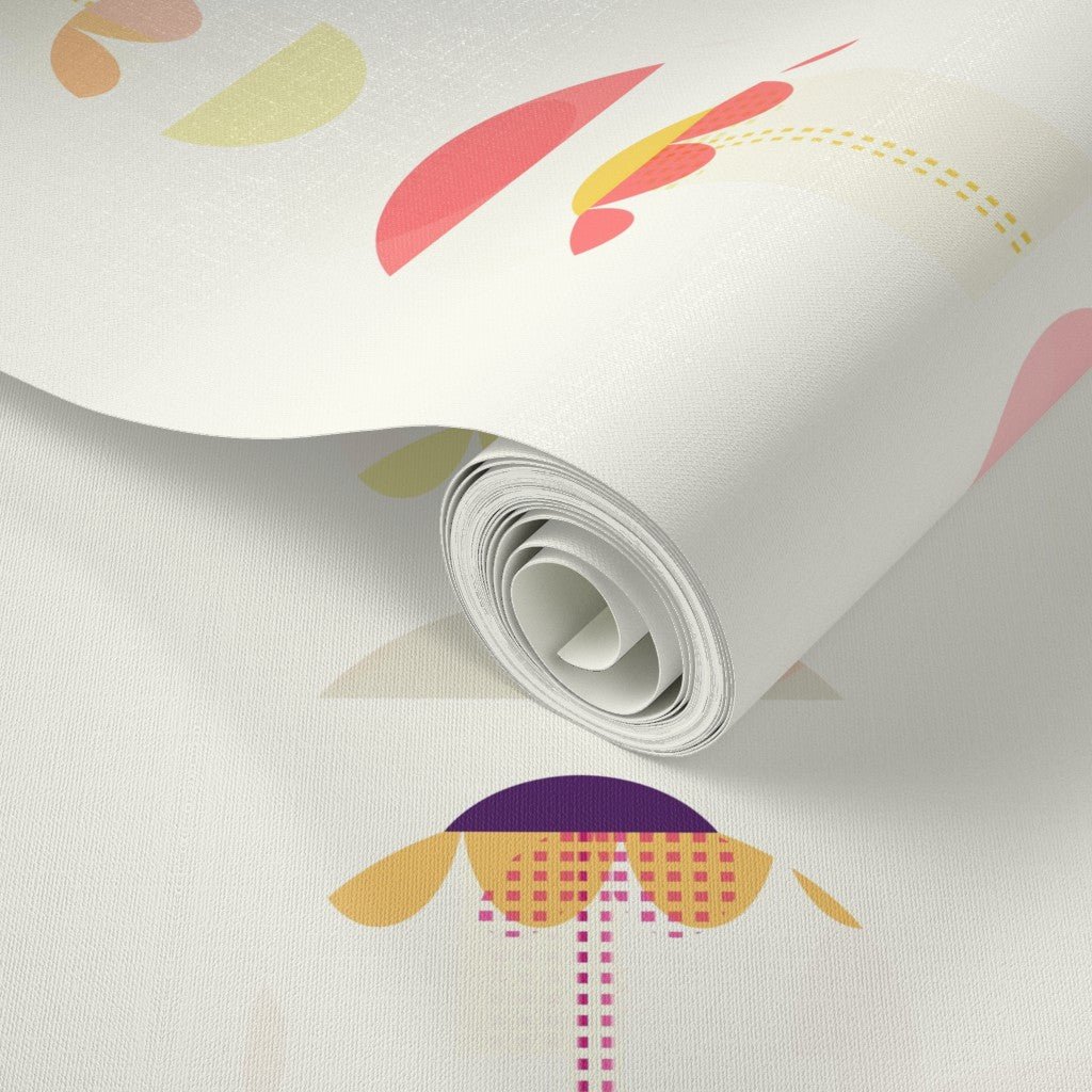 Scandinavian Floral Wallpaper for a Whimsical Nursery