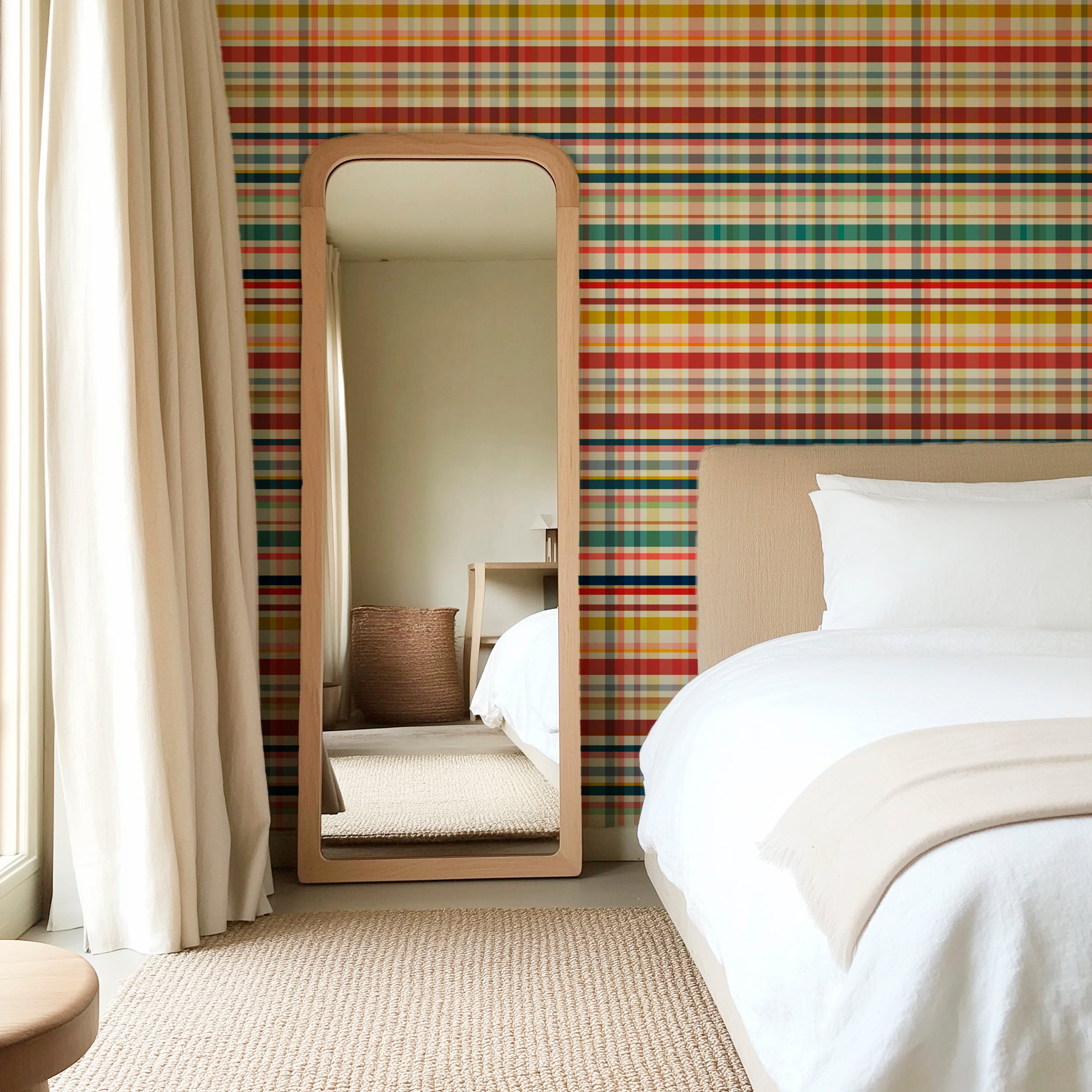 Boy Scout Vintage Plaid Wallpaper for Boy&