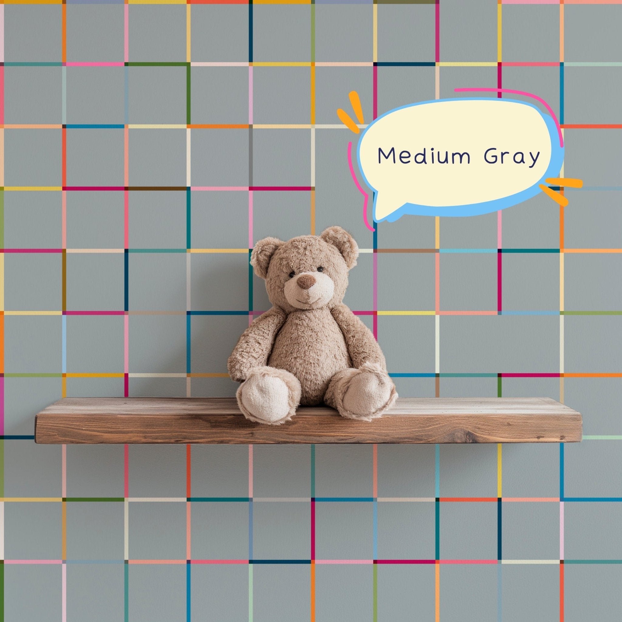 Monkey Bars Modern Geometric Wallpaper for a Fun Kid&