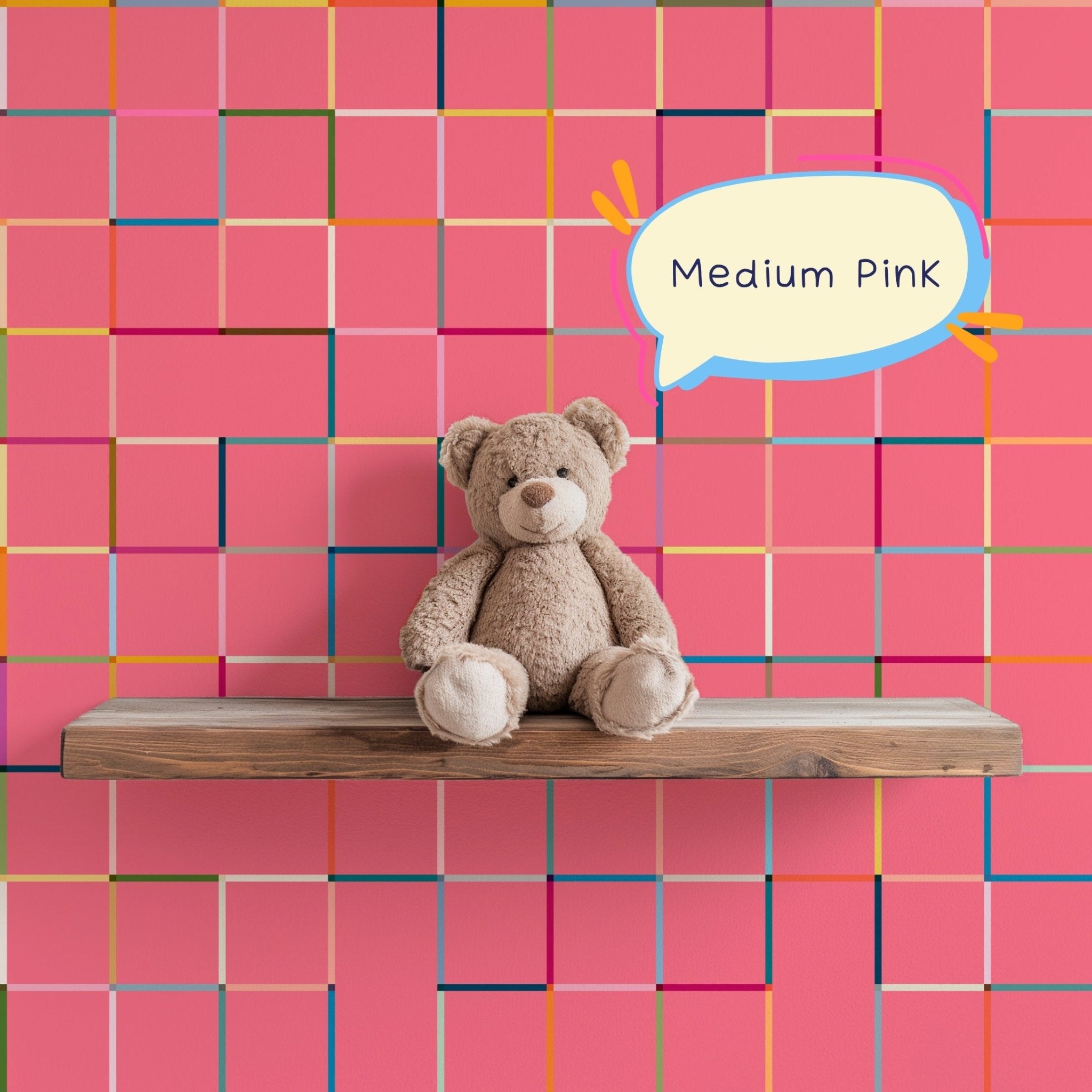 Monkey Bars Modern Geometric Wallpaper for a Fun Kid&