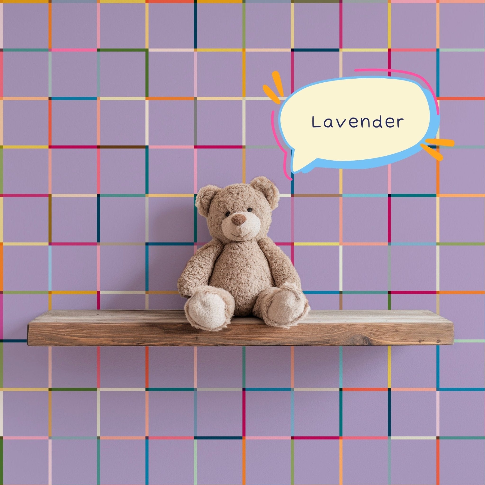 Monkey Bars Modern Geometric Wallpaper for a Fun Kid&