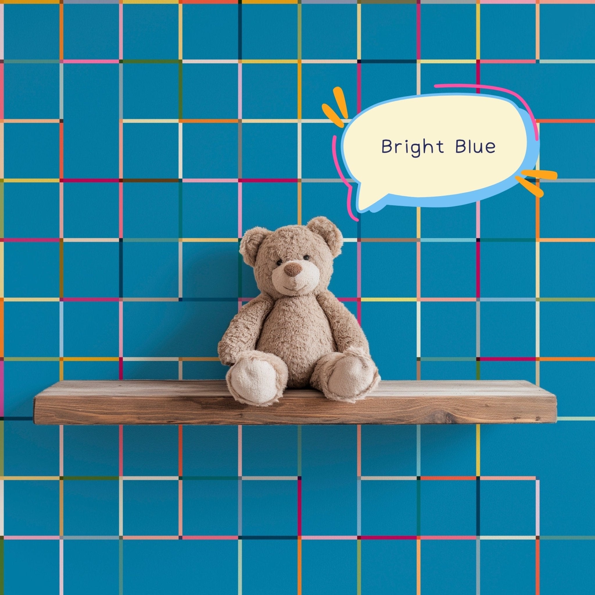 Monkey Bars Modern Geometric Wallpaper for a Fun Kid&