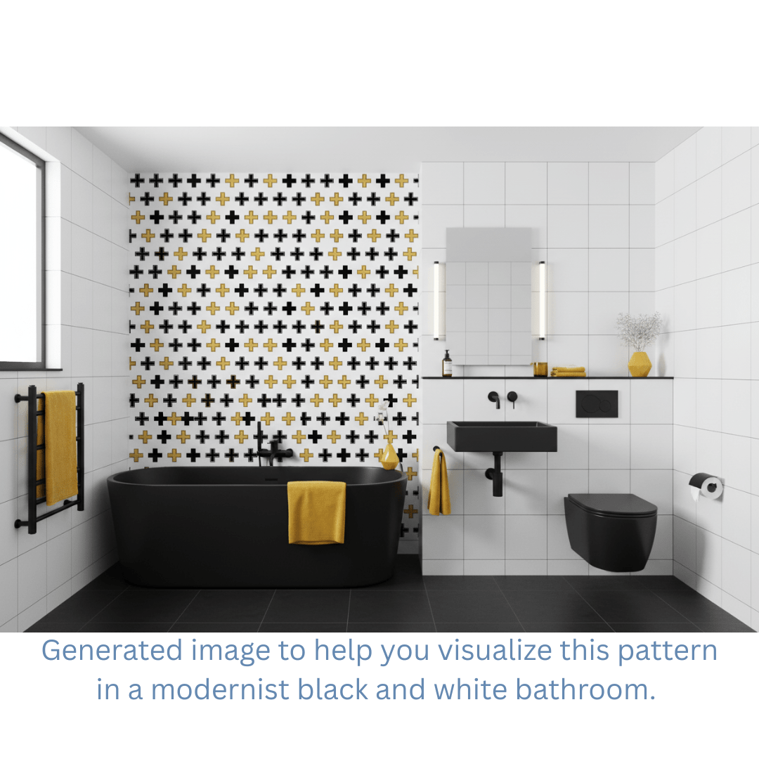 Scandinavian Black and White Bumblebee Crossing Wallpaper Ultra Modern