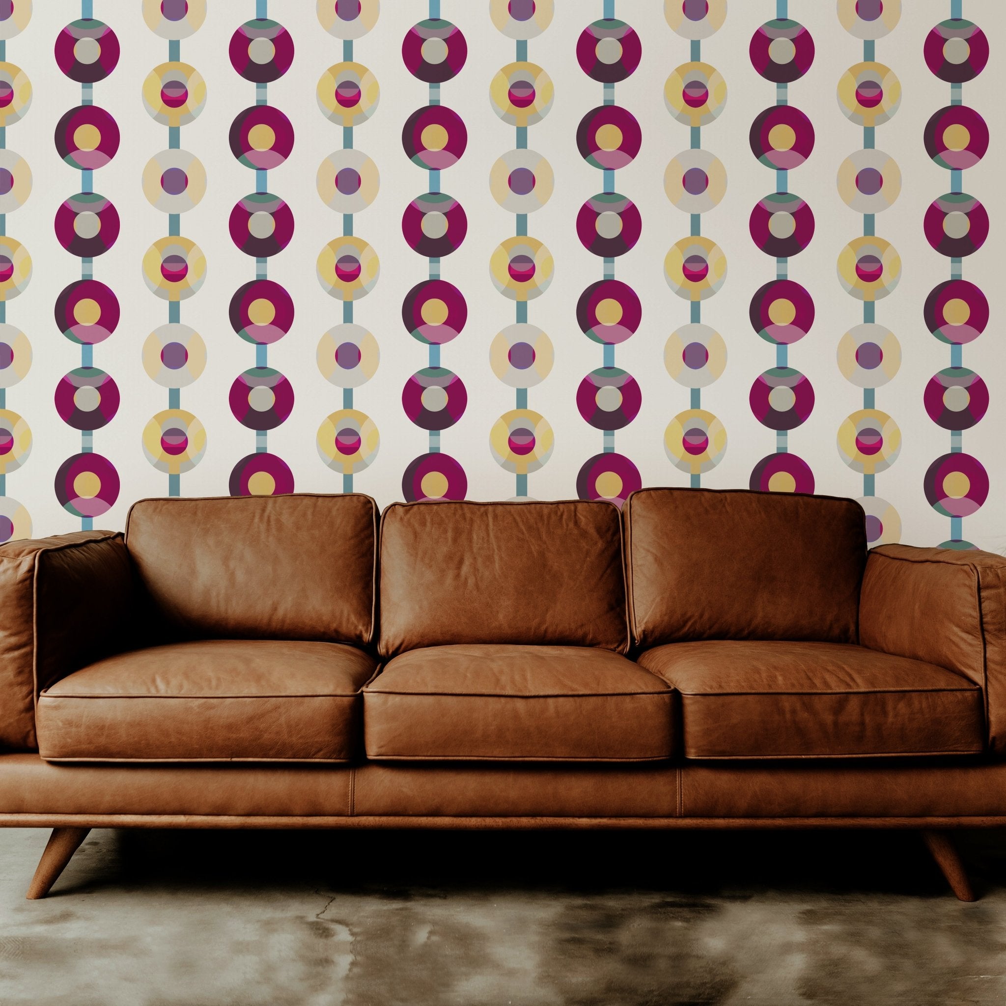 Retro Modern Turntable Wallpaper for a Classic Sophisticated Look - Wallpaper | Victoria Bright Home - Colorful Modern Wallpaper For Your Home - - bedroom,blue,dining,gold,green,living,modern,multicolor,office,pink,retro