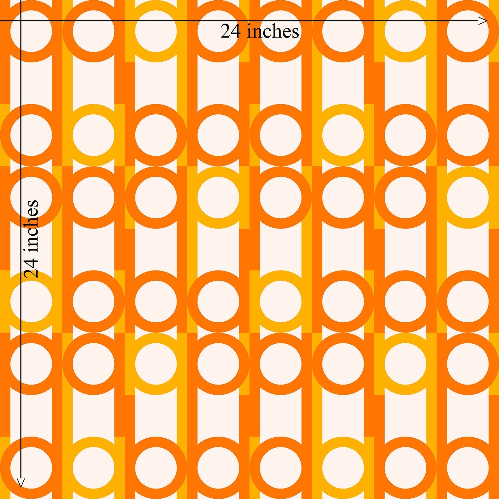 Peas and Cues Mid Century Modern Orange Wallpaper Ultra Mod Vibe - Wallpaper | Victoria Bright Home - Colorful Modern Wallpaper For Your Home - - abstract,bedroom,dining,kitchen,living,mid century,modern,orange,retro,sixties,typography