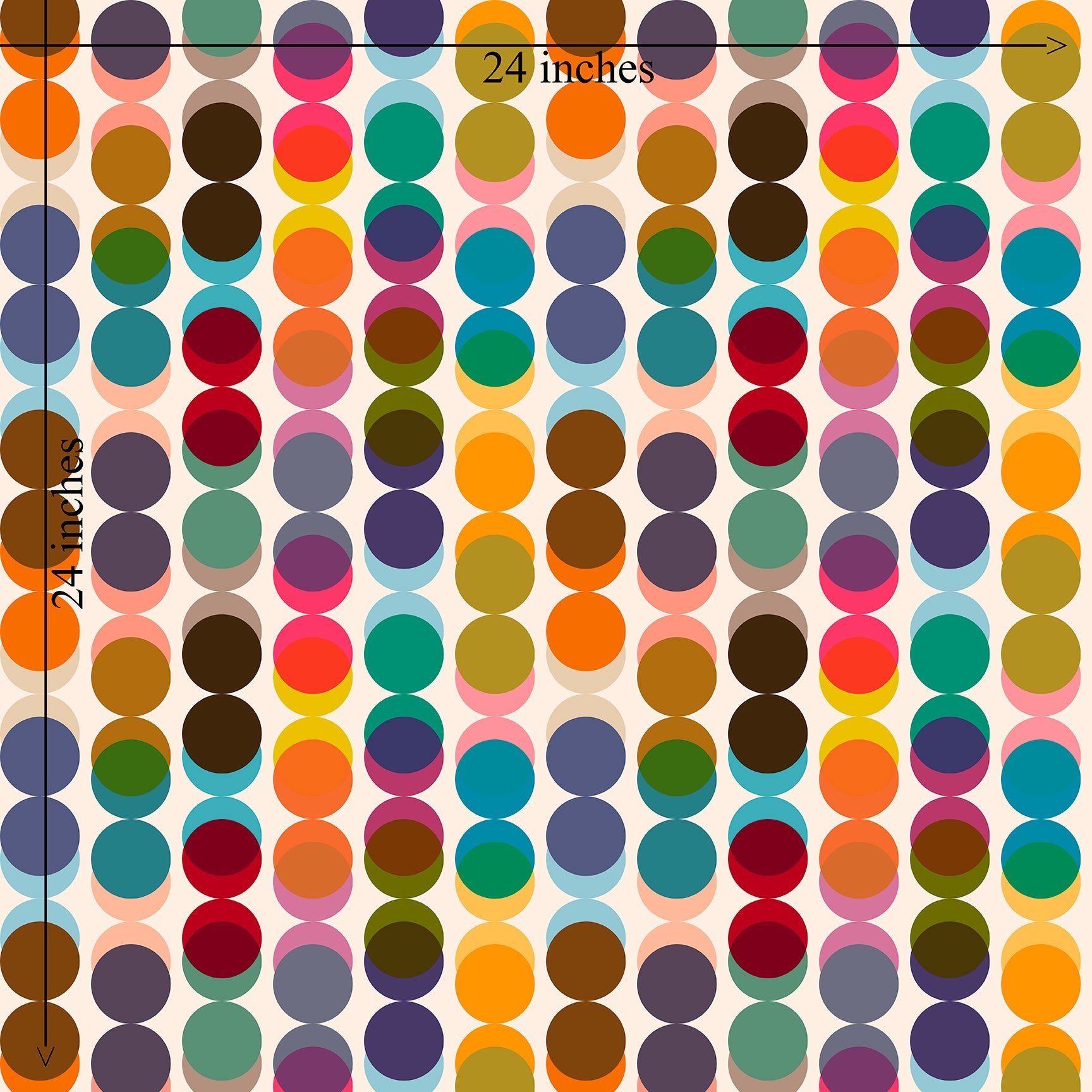 Retro Polka Dot Stripe Wallpaper