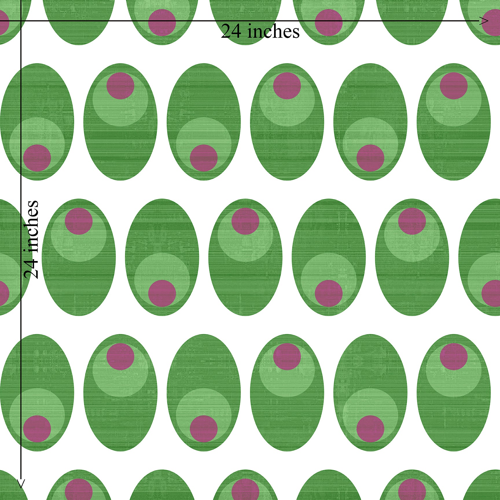 Olive You Cheeky Cocktail Wallpaper for Mid Century Modern Kitsch - Wallpaper | Victoria Bright Home - Colorful Modern Wallpaper For Your Home - - dining,green,kitchen,mid century,modern,pink,texture