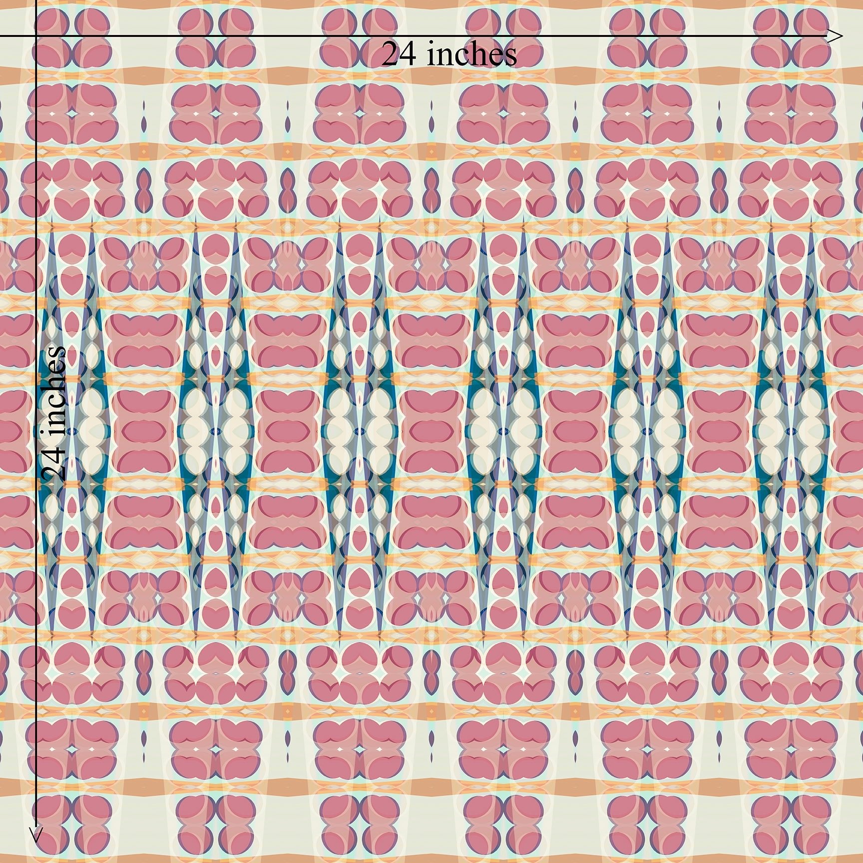 Vintage Sari Inspired Pink Wallpaper for Bohemian Style - Wallpaper | Victoria Bright Home - Colorful Modern Wallpaper For Your Home - - abstract,bedroom,cream,feminine,nursery,office,pink,traditional,vintage