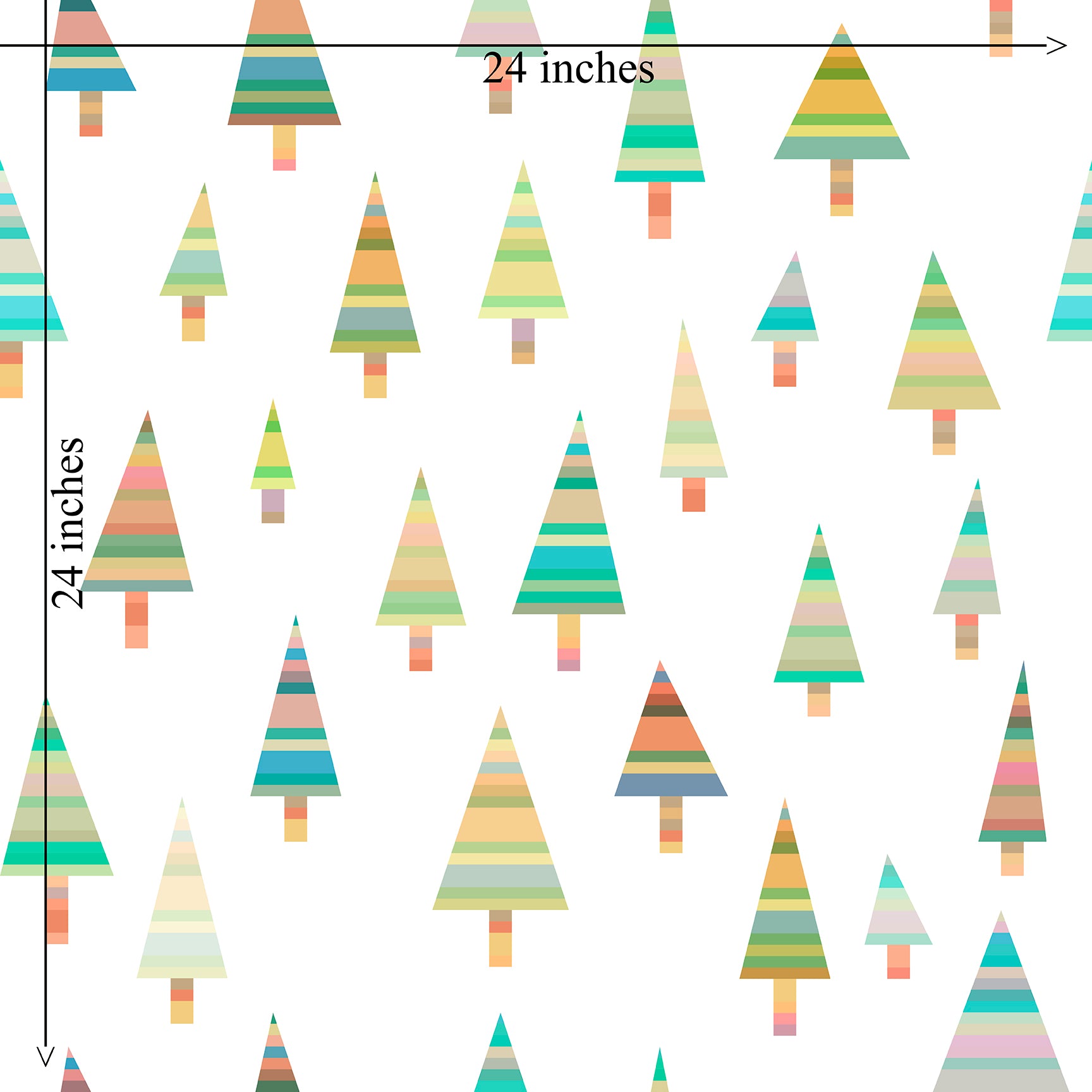 Woodland Folk Modern Wallpaper for the Nursery or a Child&