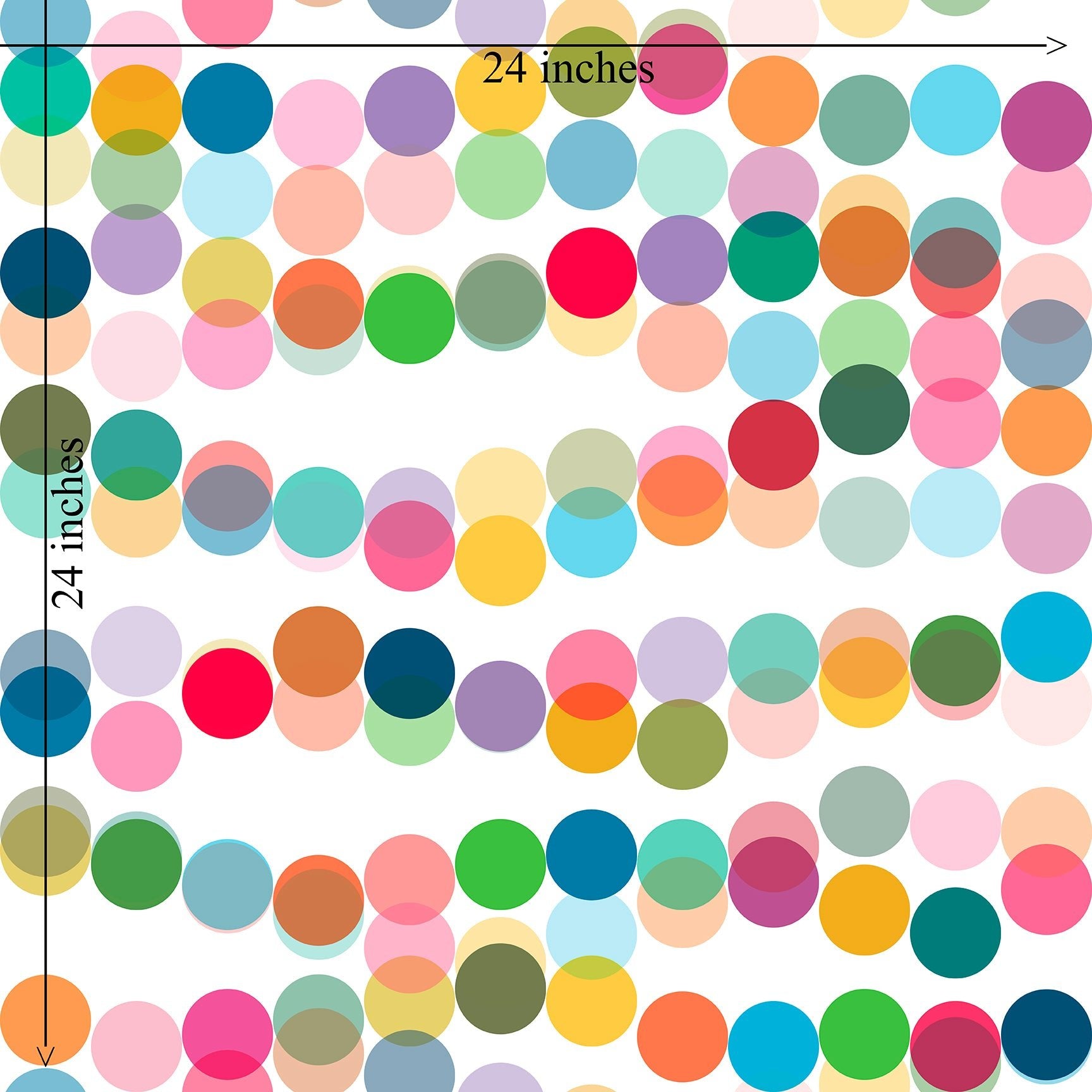 Colorful Pop Art Polka Dot Wallpaper for a Party Theme