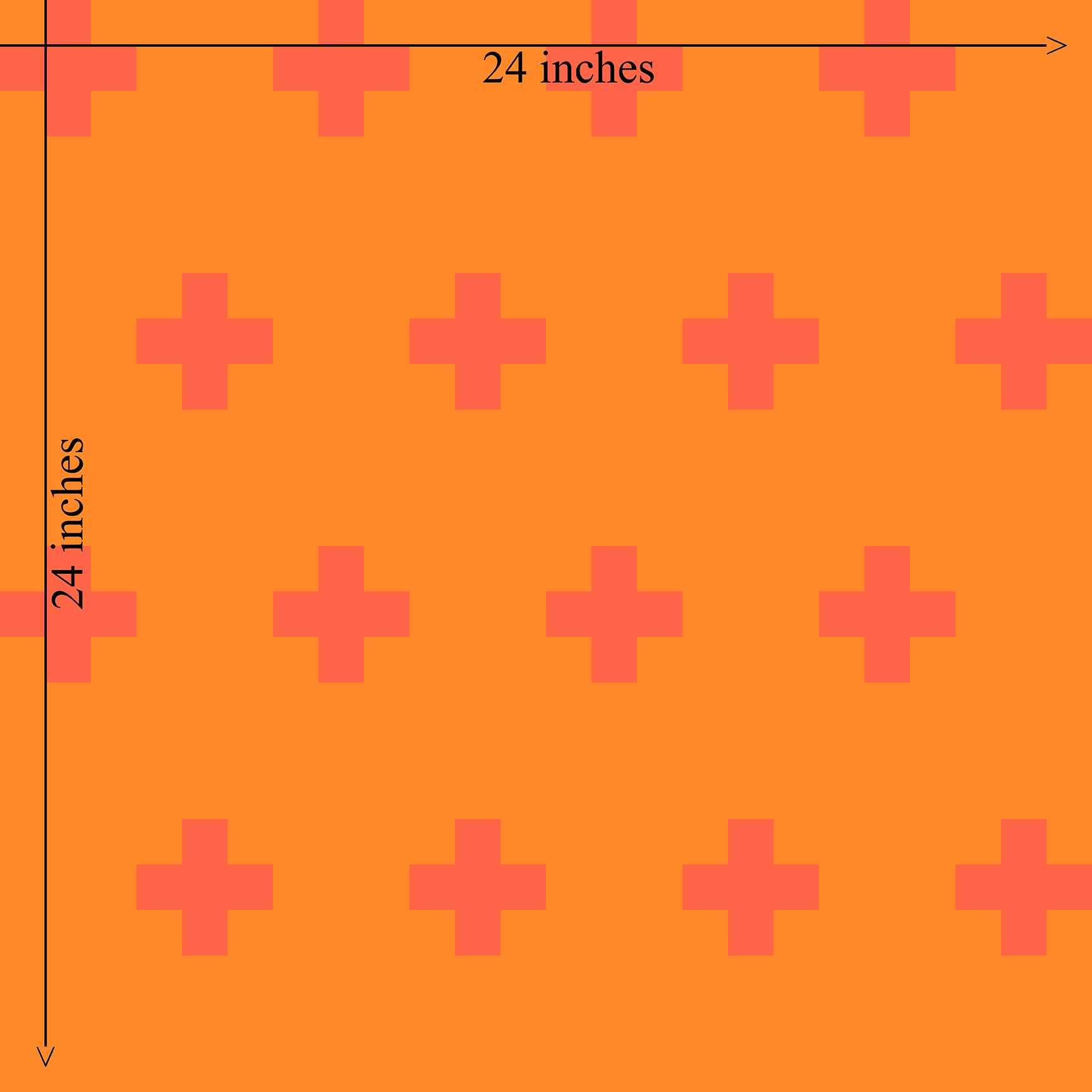 Swiss Cross Bold Colorful Wallpaper is Renter Friendly