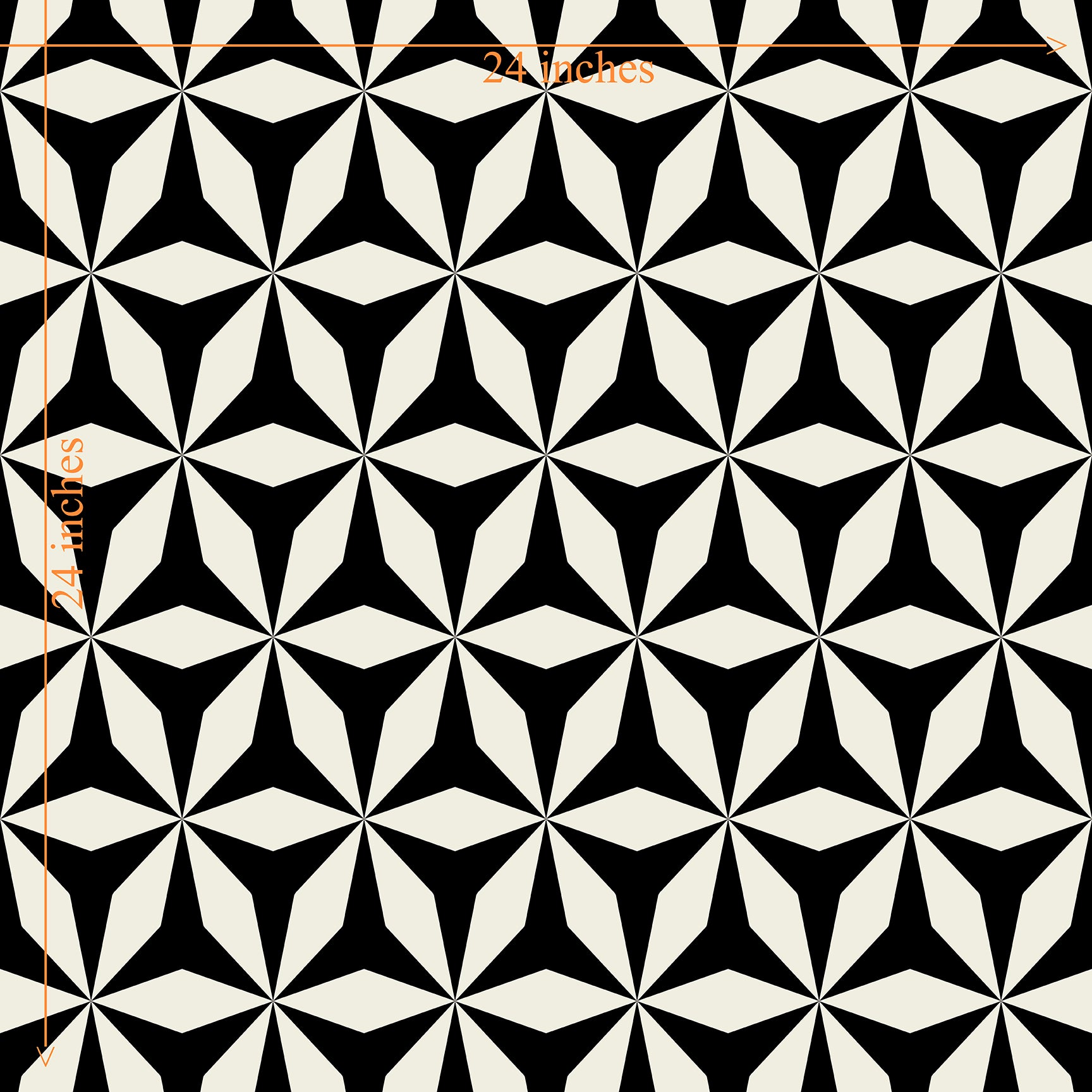 Moroccan Tile Modern Origami Wallpaper Peel and Stick Removeable or Non Pasted - Wallpaper | Victoria Bright Home - Colorful Modern Wallpaper For Your Home - - black,black and white,blue,dining,green,kitchen,living,modern,office,orange,traditional,yellow