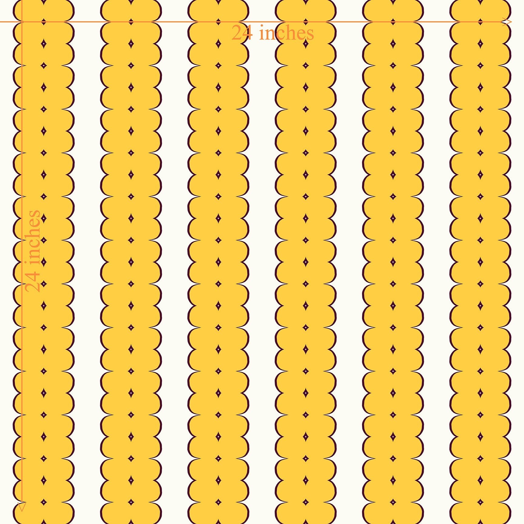 Feminine Ribbon Stripe Wallpaper for Bohemian Decor - Wallpaper | Victoria Bright Home - Colorful Modern Wallpaper For Your Home - - bedroom,feminine,kids,kitchen,modern,nursery,office,pink,victorian,vintage,yellow