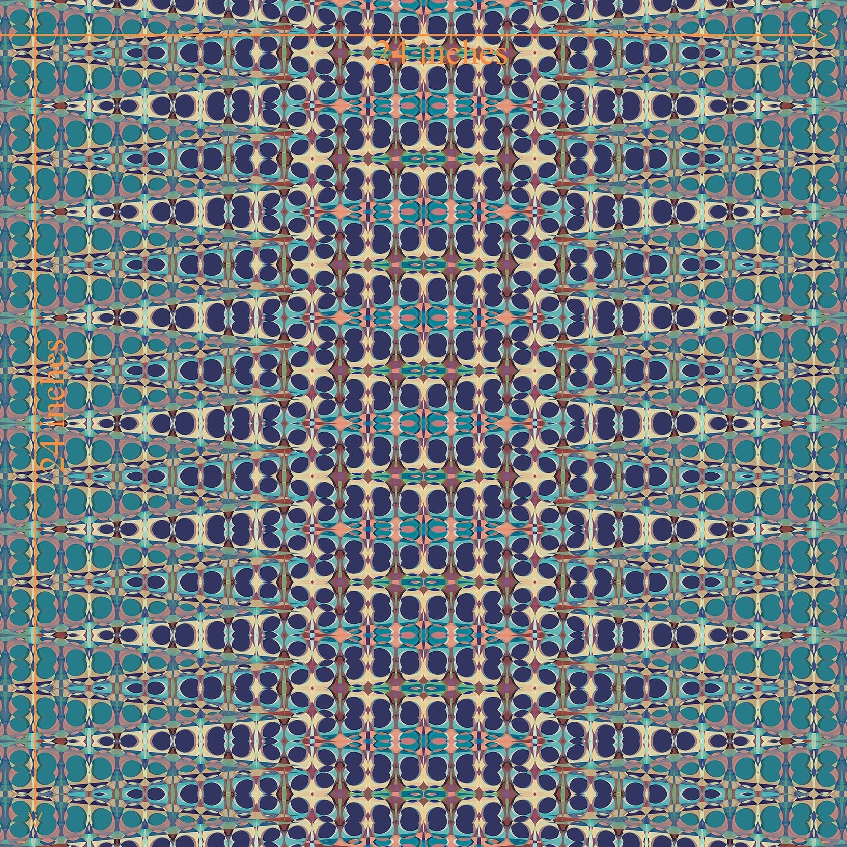 Vintage Sari Inspired Blue Wallpaper for Bohemian Style - Wallpaper | Victoria Bright Home - Colorful Modern Wallpaper For Your Home - - abstract,bedroom,blue,dining,kitchen,living,nursery,traditional,vintage