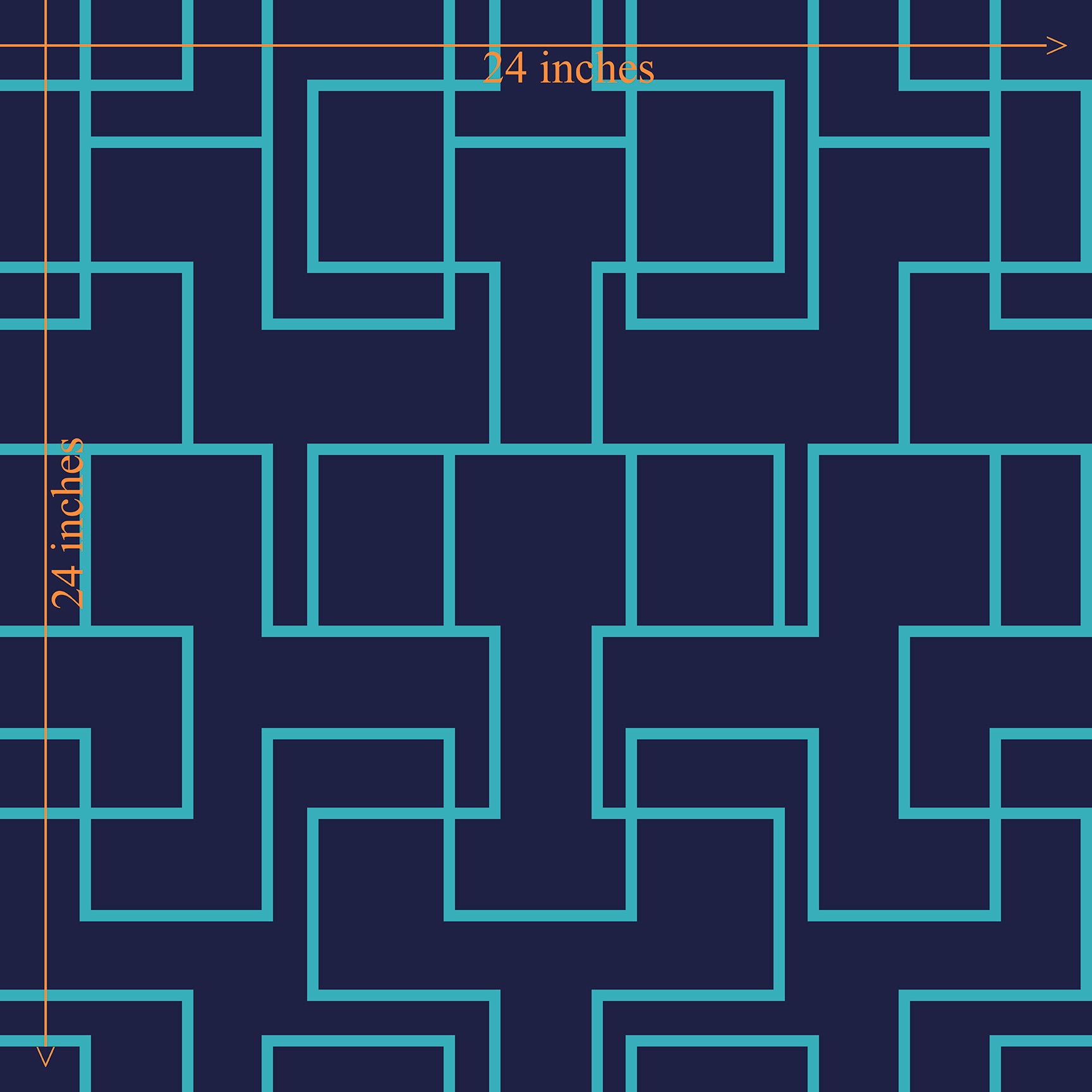 Modern Geometric Ziggy Wallpaper in Turquoise and Navy for a Contemporary Style - Wallpaper | Victoria Bright Home - Colorful Modern Wallpaper For Your Home - - bedroom,blue,dining,modern,office,turquoise,zig zag