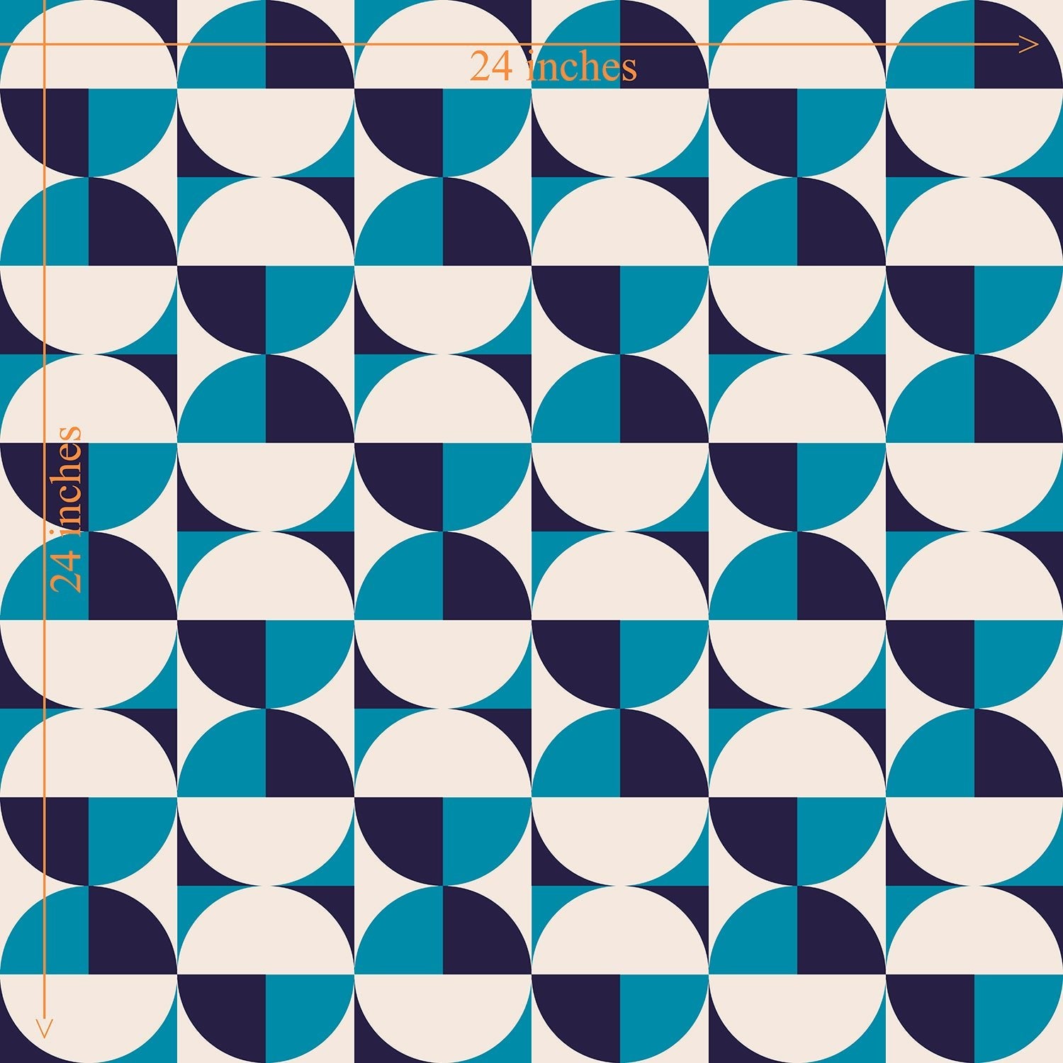 Shady in Blue Bauhaus Modern Wallpaper - Wallpaper | Victoria Bright Home - Colorful Modern Wallpaper For Your Home - - bauhaus,bedroom,blue,dots,living,mid century,modern,turquoise