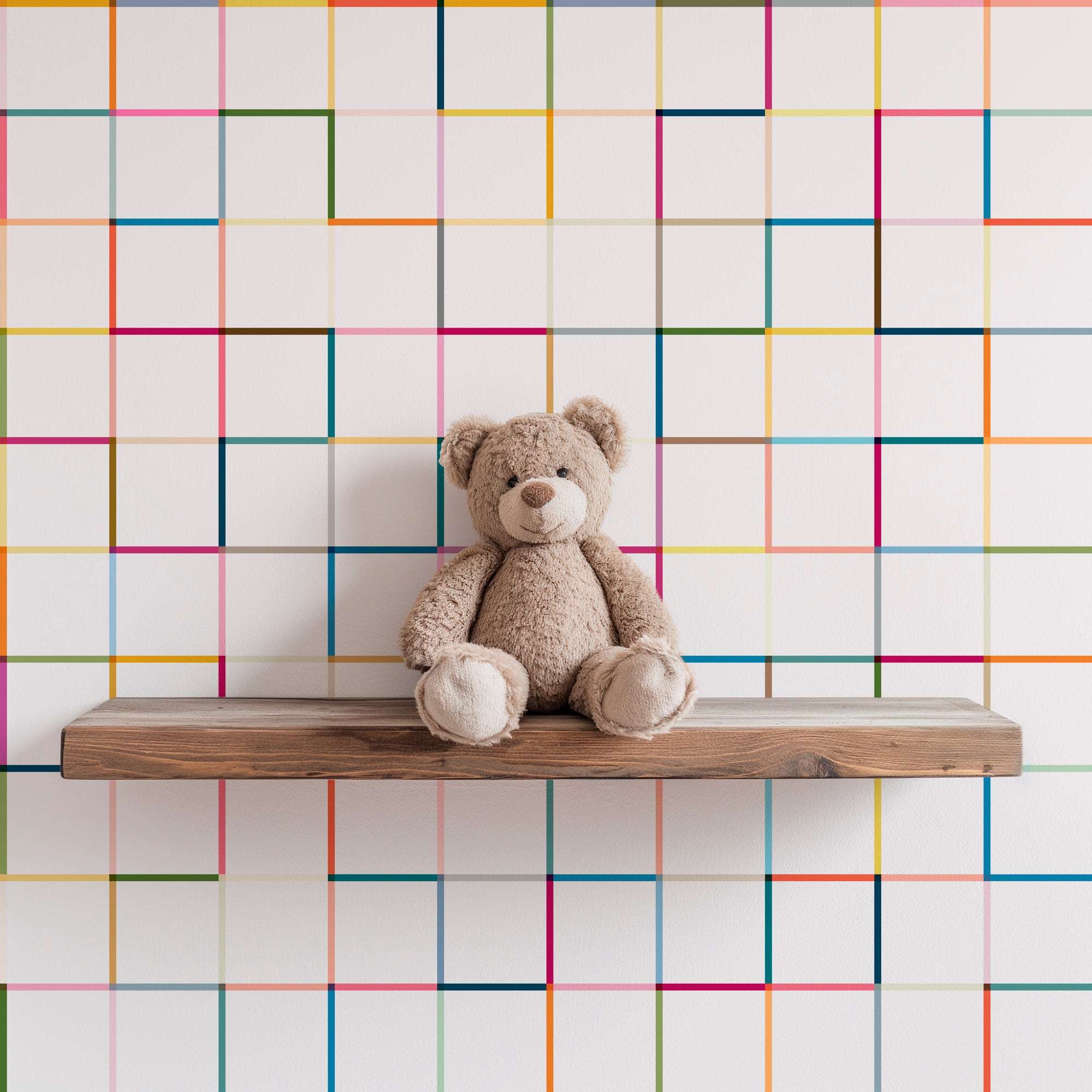 Monkey Bars Modern Geometric Wallpaper for a Fun Kid&