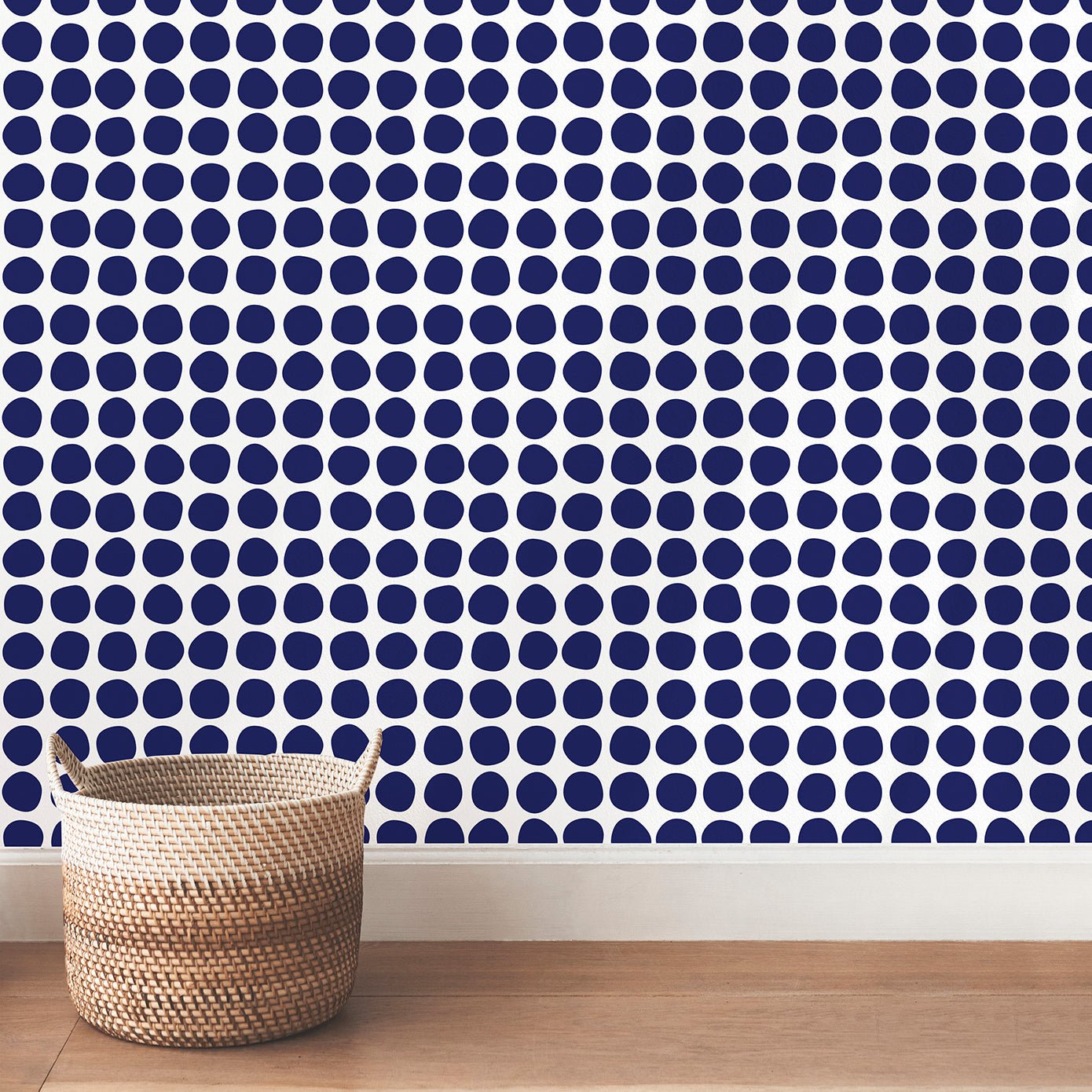 Abstract Dot Modern Wallpaper in Blue Black or Gray - Wallpaper | Victoria Bright Home - Colorful Modern Wallpaper For Your Home - - abstract,bedroom,black,black and white,blue,dining,dots,Gray,kitchen,modern,office