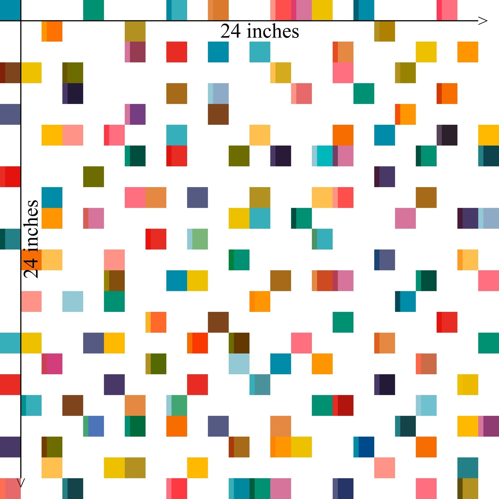 Cubed Geometric Colorful Wallpaper for a Child&