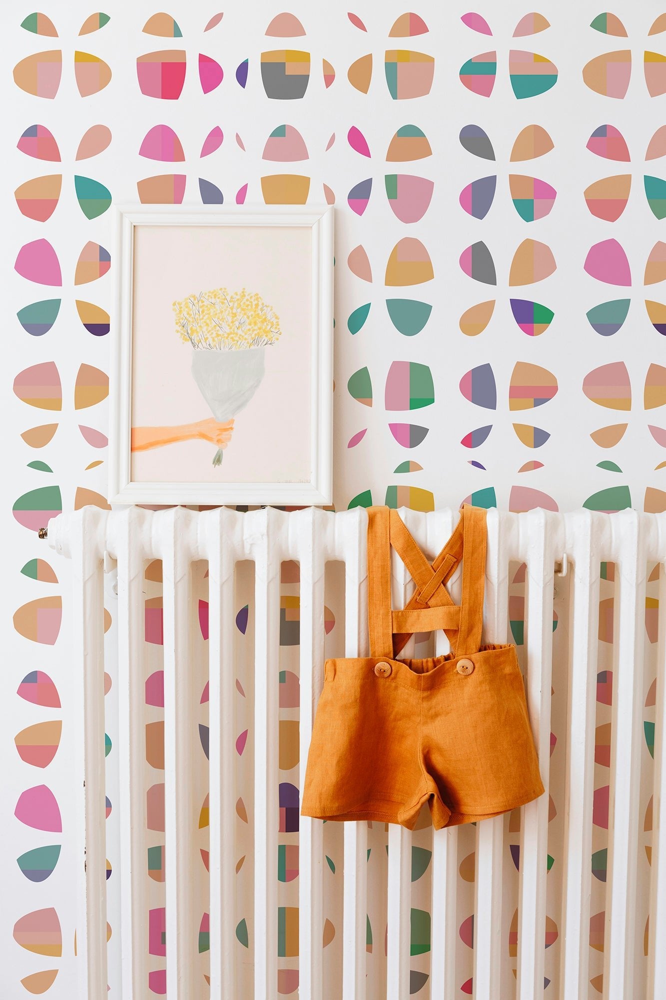 Abstract Butterfly Wallpaper for Nursery Kids and Nature Lovers - Wallpaper | Victoria Bright Home - Colorful Modern Wallpaper For Your Home - - abstract,animal,bedroom,kids,modern,multicolor,nursery,scandinavian