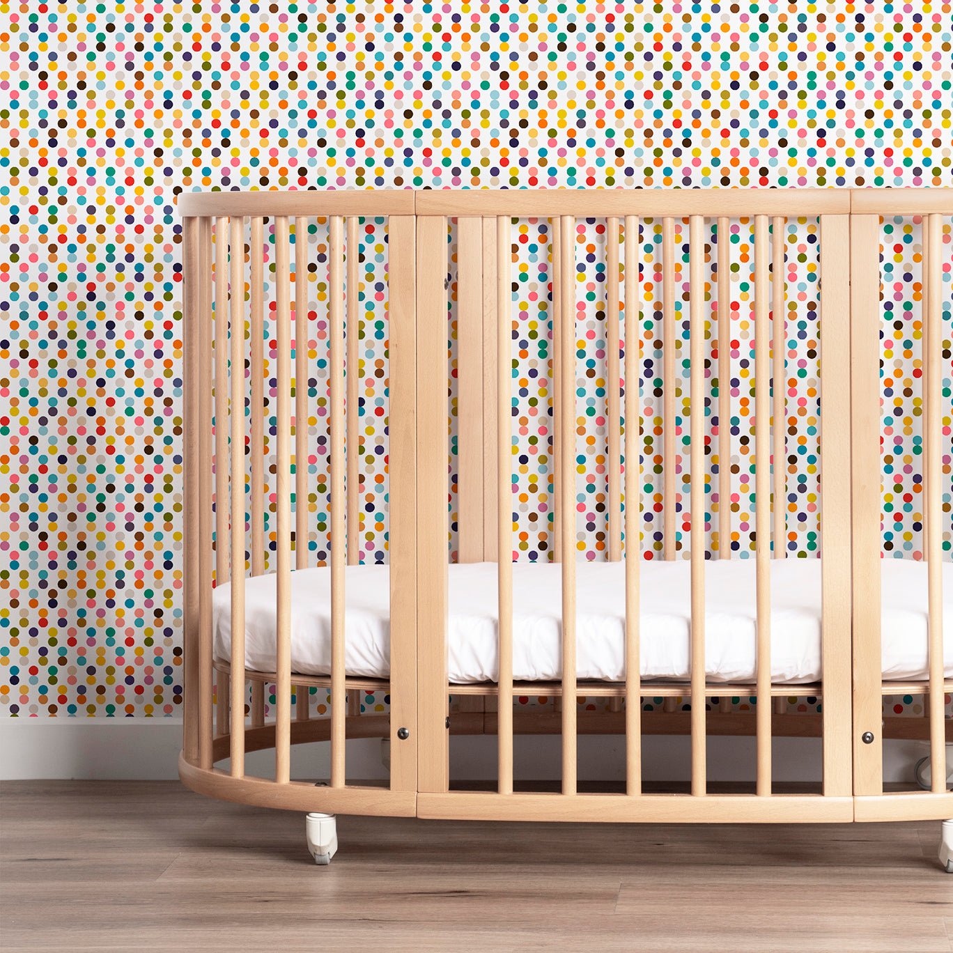 Tiny Colorful Dots Nursery Wallpaper - Wallpaper | Victoria Bright Home - Colorful Modern Wallpaper For Your Home - - bedroom,feminine,kids,modern,multicolor,nursery,office