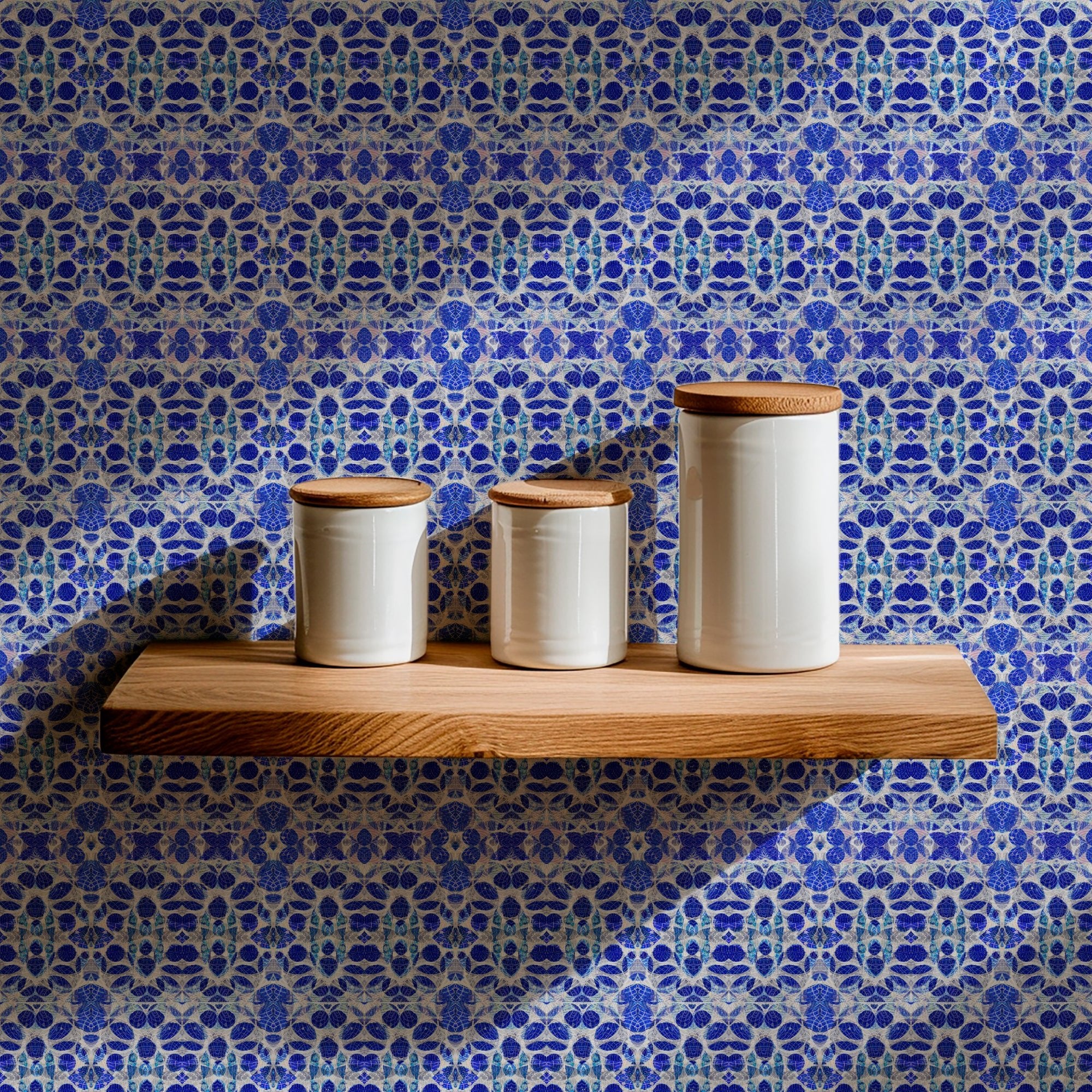 Beautiful French Country Blue Wallpaper for a Cottagecore Vibe - Wallpaper | Victoria Bright Home - Colorful Modern Wallpaper For Your Home - - abstract,bedroom,blue,dining,feminine,kitchen,lace,nursery,office,victorian,vintage