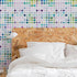 You're So Square Modern Geometric Wallpaper - Wallpaper | Victoria Bright Home - Colorful Modern Wallpaper For Your Home - - bedroom,blue,dining,green,kitchen,modern,multicolor,pink,purple,turquoise
