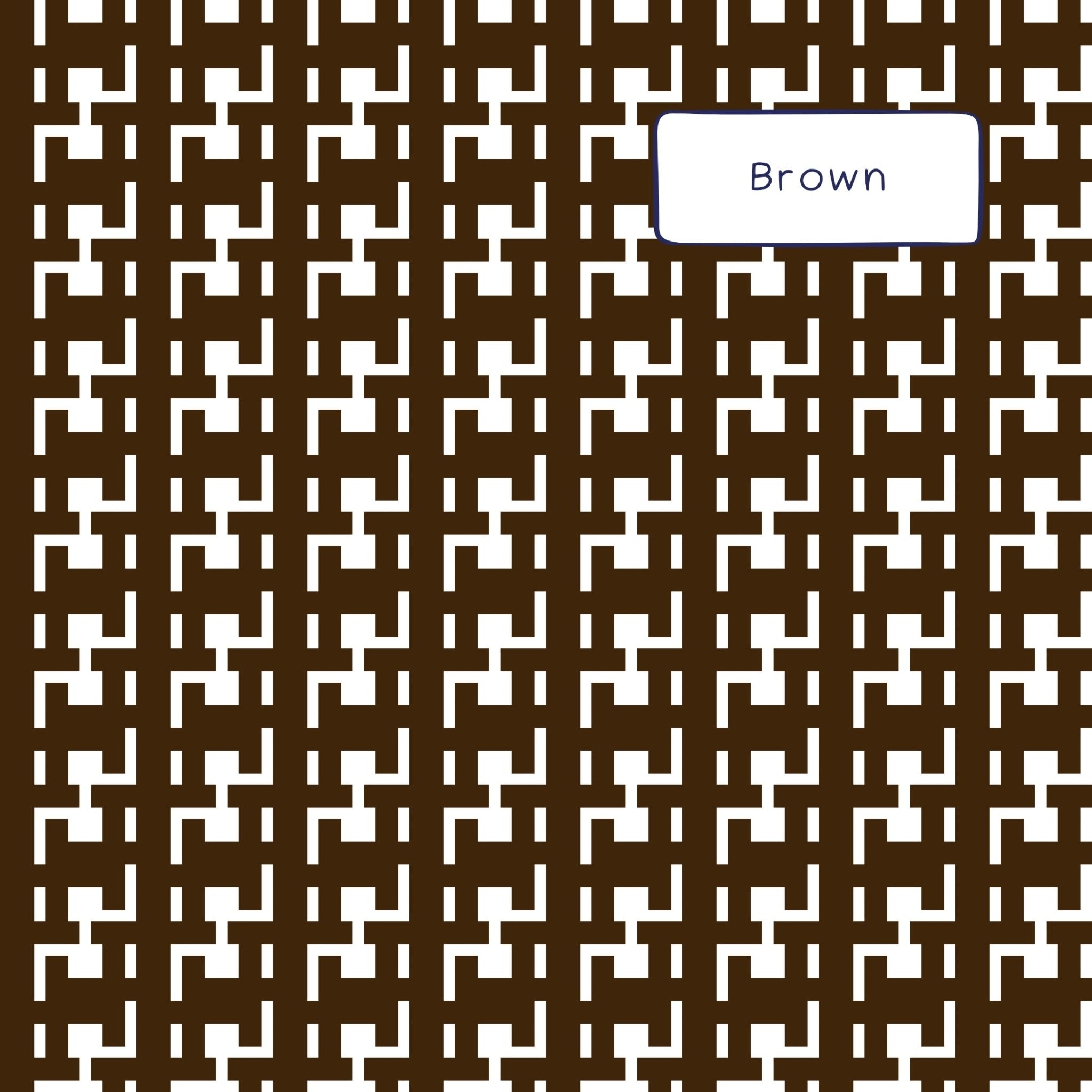 brown houndstooth wallpaper pattern shown up close
