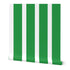 Bold Striped Wallpaper in Bright Colors for a British Interiors Feel - Wallpaper | Victoria Bright Home - Colorful Modern Wallpaper For Your Home - Peel and Stick Removeable Sample 11 x 24 inches Green stripe - bedroom,blue,dining,green,kids,kitchen,modern,nursery,office,orange,pink,red,retro,scandinavian,stripes,traditional,yellow