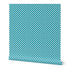 Modernist Mini Dot Wallpaper in Nostalgic Colors for Mid Century Modern Decor - Wallpaper | Victoria Bright Home - Colorful Modern Wallpaper For Your Home - Peel and Stick Removeable Sample 11 x 24 inches blue mod mini dot dark - bedroom,blue,dining,dots,feminine,green,kids,kitchen,mid century,modern,nursery,office,red,retro,sixties,yellow