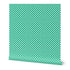 Modernist Mini Dot Wallpaper in Nostalgic Colors for Mid Century Modern Decor - Wallpaper | Victoria Bright Home - Colorful Modern Wallpaper For Your Home - Peel and Stick Removeable Sample 11 x 24 inches green mod mini dot dark - bedroom,blue,dining,dots,feminine,green,kids,kitchen,mid century,modern,nursery,office,red,retro,sixties,yellow