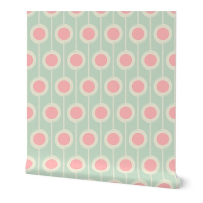 Modernist Floral Wallpaper for Nursery and Kids Room