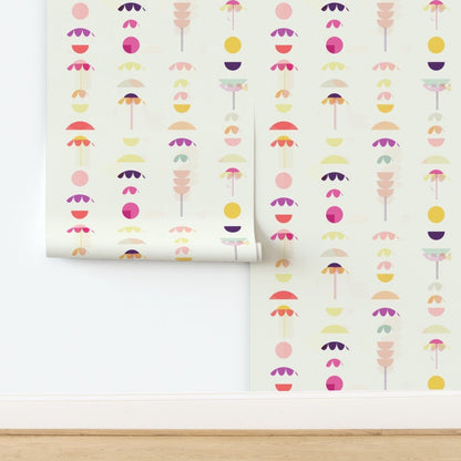 Scandinavian Floral Wallpaper for a Whimsical Nursery