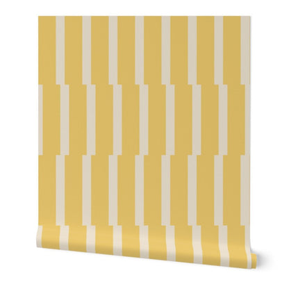 Joshua Tree Desert Oasis Wallpaper - Retro Minimalist Stripe in 5 Calming Colors